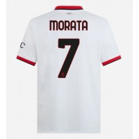 AC Milan Alvaro Morata #7 Fußballbekleidung Auswärtstrikot 2024-25 Kurzarm